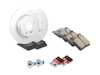 ES#2771566 - 0044201620KT2 - Rear Brake Service Kit - Featuring ATE Rotors And Akebono-Euro Ceramic Pads - Assembled By ECS - Mercedes Benz