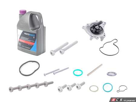 ES#3236156 - 079121014FKT - Water Pump Replacement Kit - Includes necessary seals and hardware for replacement of the water pump - Assembled By ECS - Volkswagen