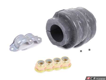 ES#3648548 - 4d0411336gktKT1 - Front Sway Bar Installation Kit - Includes new bushings, brackets and hardware - Assembled By ECS - Audi
