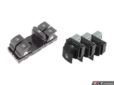 ES#2960662 - 7l6959855b3x1KT - Window Switch Kit - Replace all you window switches at one time! - Genuine Volkswagen Audi - Volkswagen