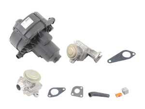 ES#4905626 - 0001405185KT1 - Comprehensive Secondary Air Pump Kit - Includes Bosch secondary air pump, Genuine EGR valves, gaskets, pump relay, and fuse. - Assembled By ECS - Mercedes Benz