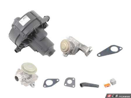 ES#4905626 - 0001405185KT1 - Comprehensive Secondary Air Pump Kit - Includes Bosch secondary air pump, Genuine EGR valves, gaskets, pump relay, and fuse. - Assembled By ECS - Mercedes Benz