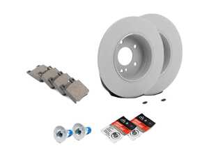 ES#2772156 - 0044209220KT6 - Rear Brake Service Kit - Featuring Genuine Mercedes-Benz Rotors And Pads - Genuine Mercedes Benz - Mercedes Benz