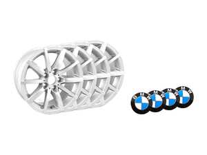 ES#2777632 - 36116783632KT - 17" Star Spoke Style 286 Wheels - Square Set Of Four - 17x8 ET34 CB 72.6mm also includes center caps - Genuine BMW - BMW