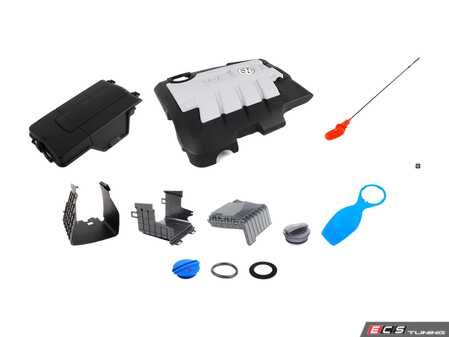 ES#2763056 - 03L103925AMKT - Engine Cover Kit - Give your engine bay a factory fresh look with all new covers - Genuine Volkswagen Audi - Volkswagen