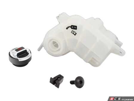 ES#2762697 - 4F0121403NKT2 - Expansion Tank Replacement Kit W/ R8 Coolant Cap - Install a brand new expansion tank with a new R8 polished aluminum cap and hardware - Assembled By ECS - Audi