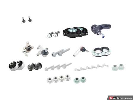ES#2992222 - 1K01991KT9 - Front Suspension Refresh Kit - Stage 2 - Includes tie rods, strut mounts, strut bearings, ball joints, sway bar links, and related hardware - Assembled By ECS - Volkswagen
