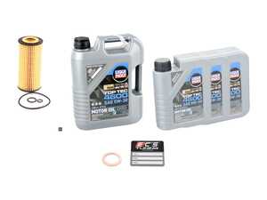 ES#4642890 - 613180000910KT1 - Liqui Moly Top Tec 4600 Diesel Oil Service Kit (5w-30) - Includes Hengst filter and Liqui Moly Top Tec 4600 229.52 Spec oil - Assembled By ECS - Mercedes Benz