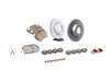 ES#4651565 - 99635240502KT5 - Rear Brake Service Kit - Featuring Zimmerman rotors, and Akebono Euro Ceramic pads - Assembled By ECS - Porsche