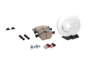 ES#2770449 - 210421251264KT12 - Front Brake Service Kit - Featuring ATE Rotors And Akebono-Euro Ceramic Pads - Assembled By ECS - Mercedes Benz