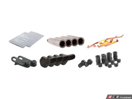 ES#2627394 - 34111157041KT1 - Rear Pad And Rotor Installation Kit - Includes everything to install new rear brakes including guide bolts and bushings - Genuine BMW - BMW