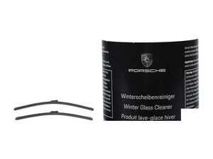 ES#4758339 - 99162890101KT1 - Porsche Windshield Wiper Blade Kit - Includes Bosch wiper blades for front windshield, and Genuine Concentrated washer fluid for your Porsche! - Bosch - Porsche