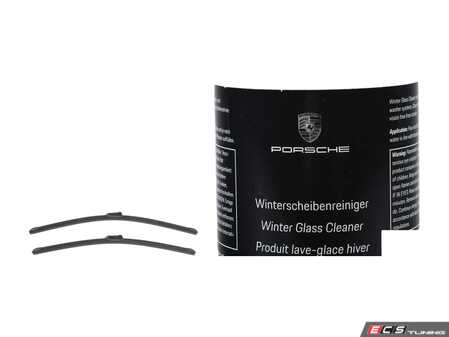 ES#4758339 - 99162890101KT1 - Porsche Windshield Wiper Blade Kit - Includes Bosch wiper blades for front windshield, and Genuine Concentrated washer fluid for your Porsche! - Bosch - Porsche