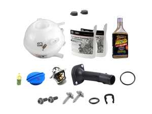 ES#2680928 - 1J0121407FKT3 - Cooling System Refresh Kit - Level 2 - Replace your thermostat, temp sensors, and expansion tank after performing a proper coolant system flush! - Genuine Volkswagen Audi - Audi