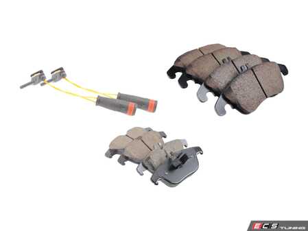 ES#2777892 - 0054201320KT2 - Front & Rear Brake Pad Kit - Featuring Akebono-Euro Ceramic Pads - Assembled By ECS - Mercedes Benz