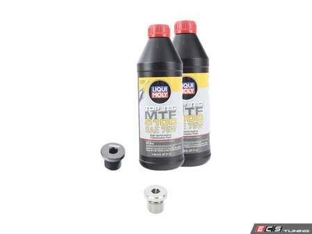 ES#4820306 - E85Z4MMTSKT2 - Manual Transmission Service Kit - Includes the fluid and plugs needed to replace your manual transmission's fluid - Featuring Liqui-Moly Top Tec 5100 fluid, a URO fill plug, and an ECS Magnetic Drain Plug - Assembled By ECS - BMW