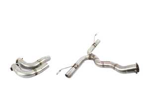 ES#4068921 - 721614KT1 - Supersprint Performance Axle-Back Exhaust System - Non-Resonated - Lightweight stainless steel exhaust system with rear muffler delete - Supersprint - Mercedes Benz