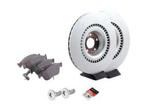 ES#4460642 - 4f0615301j2ktKT - Front Brake Service Kit  - Featuring genuine rotors and pads. - Genuine Volkswagen Audi - Audi