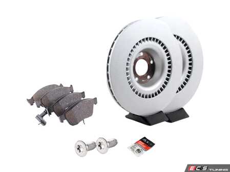 ES#4460642 - 4f0615301j2ktKT - Front Brake Service Kit  - Featuring genuine rotors and pads. - Genuine Volkswagen Audi - Audi