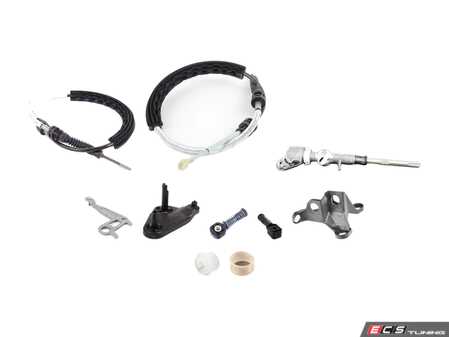ES#2966754 - 1K0711112BKT4 - Shifter Rebuild Kit - Includes shifter, shift levers, shift cables, and brackets - Genuine Volkswagen Audi - Volkswagen
