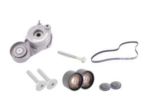 ES#2792656 - 002993429664KT4 - Accessory Belt Kit - Level 2 - Includes accessory belt, belt tensioner assembly and idler pulleys - Assembled By ECS - Mercedes Benz
