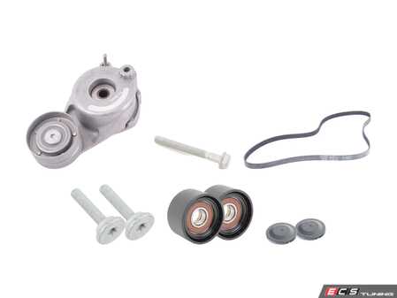 ES#2792656 - 002993429664KT4 - Accessory Belt Kit - Level 2 - Includes accessory belt, belt tensioner assembly and idler pulleys - Assembled By ECS - Mercedes Benz