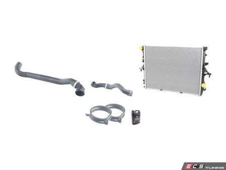 ES#4674464 - 95510614201KT - Radiator Replacement Kit - This radiator replacement kit includes Genuine coolant, radiator hoses, and radiator hose clamps - Mahle-Behr - Porsche