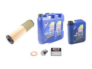 ES#4766366 - 1201800009KT3 - M120 V12 Liqui Moly Synthoil Energy Oil Service Kit (0w-40) - Includes MANN filter and Liqui Moly Synthoil Energy A40 MB 229.5 Spec oil - Assembled By ECS - Mercedes Benz