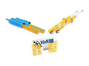 ES#3647891 - e32latecupktKT - Cup Kit - H&R OE Sport Springs With Bilstein Sport Shocks - Perfect combination of handling & ride quality - Assembled By ECS - BMW