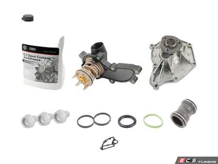 ES#5386569 - 06E121018A2KT2 - Thermostat / Water Pump Replacement Kit - Includes necessary parts to replace the thermostat and water pump. - Genuine Volkswagen Audi - Audi