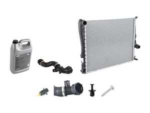 ES#4351928 - 17117551635KT - Radiator Replacement Kit - Includes radiator, hoses, temperature switch, and hardware - Assembled By ECS - BMW