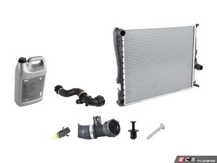 ES#4351928 - 17117551635KT - Radiator Replacement Kit - Includes radiator, hoses, temperature switch, and hardware - Assembled By ECS - BMW