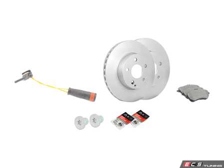ES#2847731 - 0074205820KT - Front Brake Service Kit  - Featuring Meyle Rotors And Pads - Assembled By ECS - Mercedes Benz