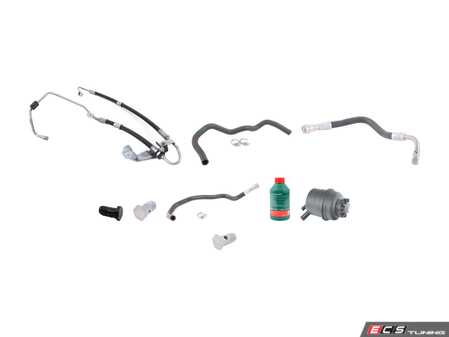 ES#2992399 - 32416776317KT - Power Steering Service Kit - Includes reservoir with cap, lines, bolts & crush washers, and fluid - Assembled By ECS - BMW