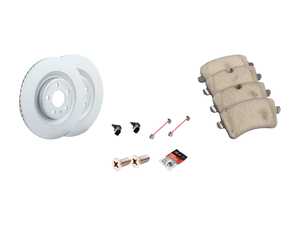 ES#4766501 - 95B615601GKT8 - Rear Brake Service Kit - (330x22) - Featuring Zimmerman Rotors and ECS DD23 "Daily Driver" ceramic pads. - Assembled By ECS - Porsche