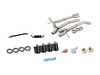 ES#4699600 - 027366ECS012KT - MK7 Jetta Quad Exit Axle-Back Exhaust System - With Gloss Black Rear Diffuser & 3.5" Carbon Fiber Tips - Upgrade the appearance and sound of your 1.4T Jetta with our ECS Quad-Tip Exhaust and Rear Diffuser Kit - ECS - Volkswagen