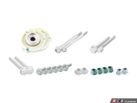 ES#3691717 - 8w0412377AKT - Front Cup Kit/Coilover Installation Kit - Includes front strut mounts and associated hardware for a complete front suspension installation - Genuine Volkswagen Audi - Audi