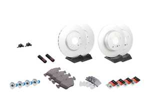 ES#2771397 - 0034202920KT9 - Front & Rear Brake Service Kit - Featuring ATE Rotors And ATE Pads - Assembled By ECS - Mercedes Benz