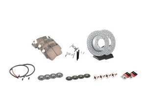 ES#4657794 - 99635240104KT8 - Rear Brake Service Kit - Featuring Zimmerman rotors, and Textar pads - Assembled By ECS - Porsche
