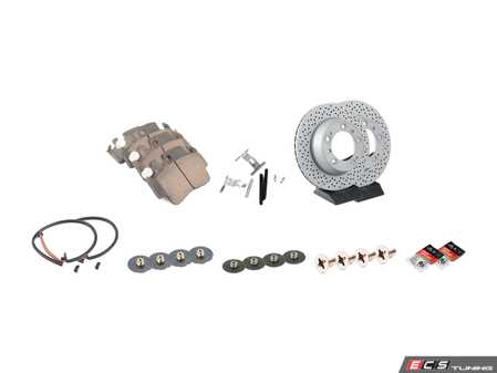 ES#4657794 - 99635240104KT8 - Rear Brake Service Kit - Featuring Zimmerman rotors, and Textar pads - Assembled By ECS - Porsche