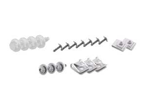 ES#4349770 - 8K0805922AKT - Radiator Splash Guard Installation Hardware Kit - Includes the necessary hardware to secure the radiator splash guard to the front belly pan and wheel spoilers - Assembled By ECS - Audi
