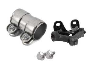 ES#2954036 - 1k0253141l2KT - Rear Muffler Installation Kit - Everything you need for a quick and easy install - Genuine Volkswagen Audi - Volkswagen