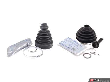 ES#2762950 - 8E0498201BKT1 - Front CV Joint Refresh Kit - Priced Each - Includes both inner & outer boots with hardware - Services one axle - Assembled By ECS - Audi