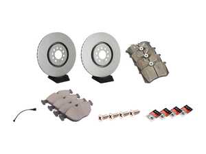 ES#2763757 - 8N0615302BKT1 - Front & Rear Brake Service Kit - Featuring ECS rotors with ECS DD23 "Daily Driver" ceramic pads. - Assembled By ECS - Audi