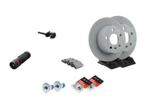 ES#4643674 - 1264230012KT8 - Rear Brake Service Kit - Featuring Genuine Mercedes-Benz rotors, and Genuine Mercedes-Benz pads - Genuine Mercedes Benz - Mercedes Benz