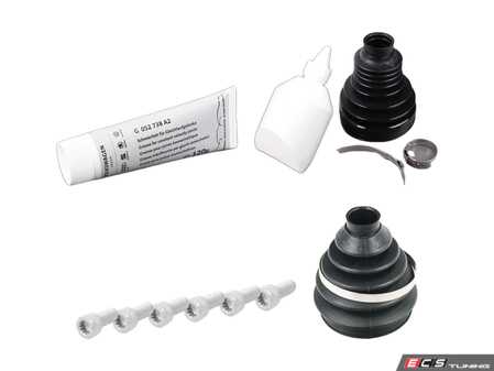 ES#2996857 - 1K0498203AKT3 - CV Joint Refresh Kit  - Includes all the boots and bolts you'll need to service one driveshaft - Genuine Volkswagen Audi - Volkswagen