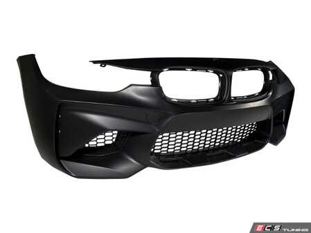 ES#5435798 - F30M2CFT - M2 Competition Style Front Bumper - Upgrade your BMW 3-Series with the iconic, aggressive styling of the M2 Competition. - Suvneer - BMW