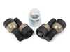 ES#4849900 - 00004460285 - Locking Wheel Bolt Set - Black - Thatcham style - Genuine Porsche - Porsche