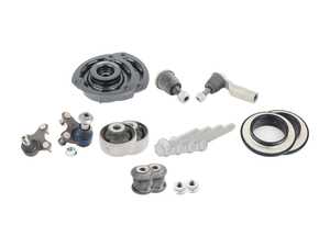 ES#4045570 - 5Q0412249EKT - Front Suspension Refresh Kit - Stage 1 - Featuring ECS upgraded upper strut mounts! Includes tie rod ends, strut mounts, ball joints, front control arm bushings and rear bushings. - Assembled By ECS - Audi Volkswagen