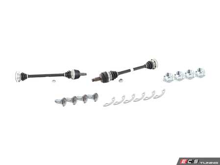 ES#4159165 - 33211229592sKT - Rear Axle Shaft - Replacement Kit  - Includes left and right axles and hardware - Assembled By ECS - BMW